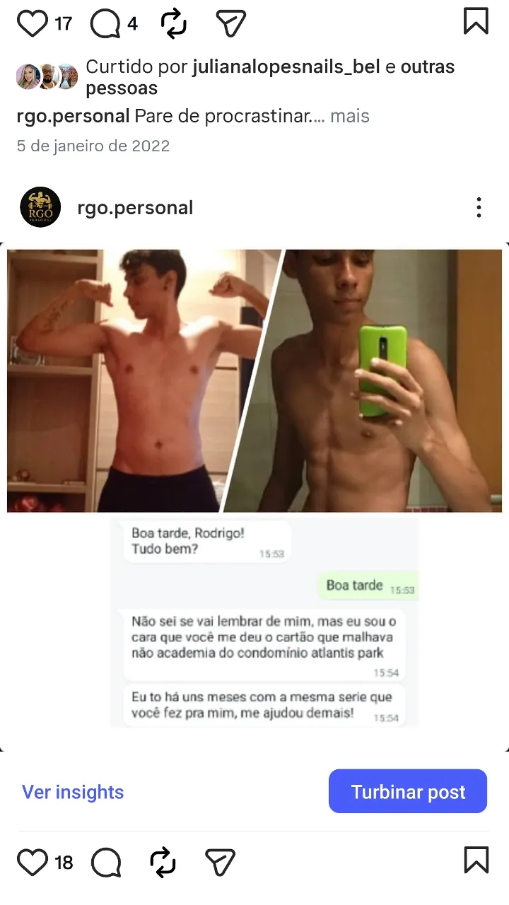 Treino com Rodrigo em Rio de Janeiro